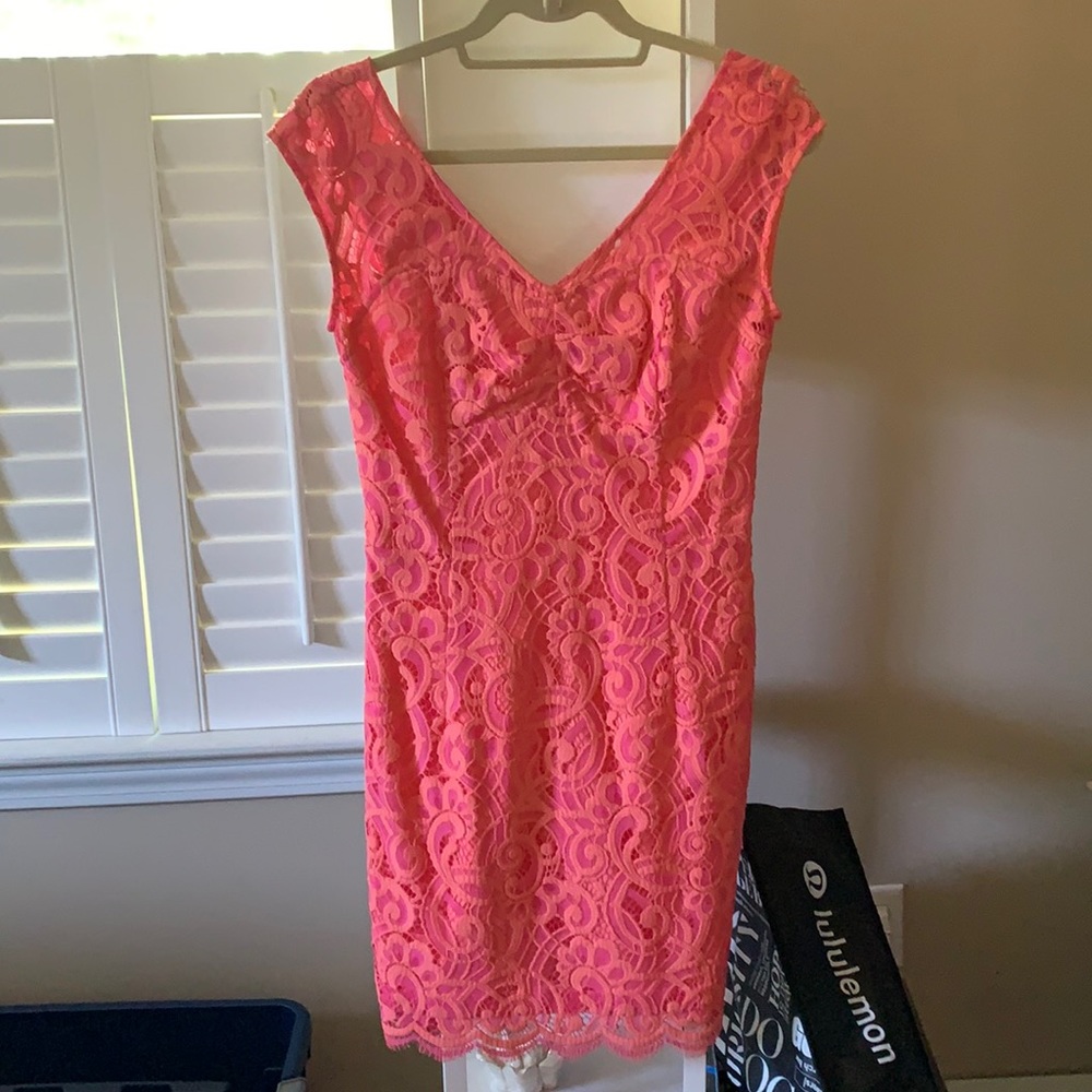 Lilly Pulitzer Rosaline Pink Lace Dress